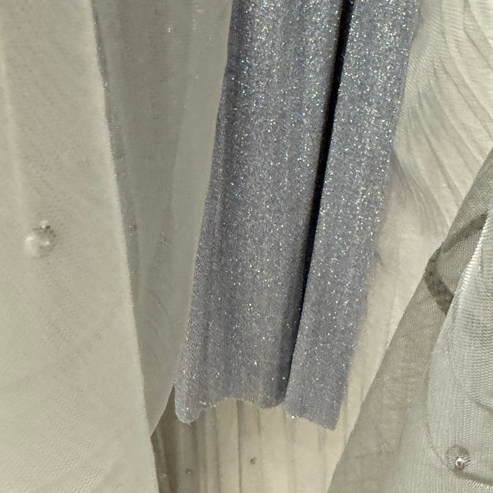 Elegant Gray Tulle Skirt - Picture 3 of 5